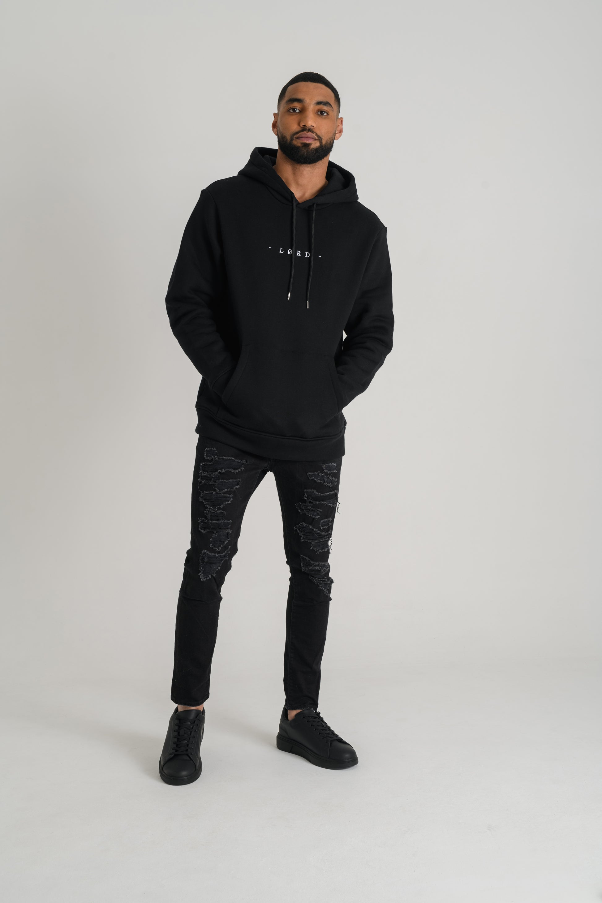 Lørd iconic black hoodie