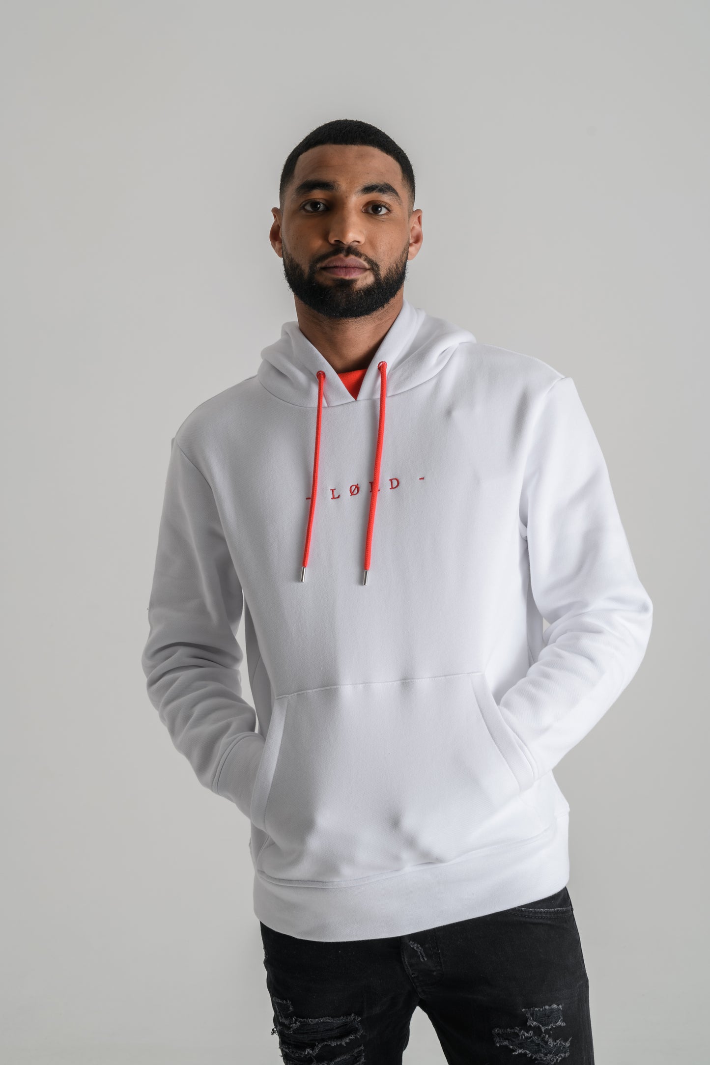 Lørd white hoodie redband