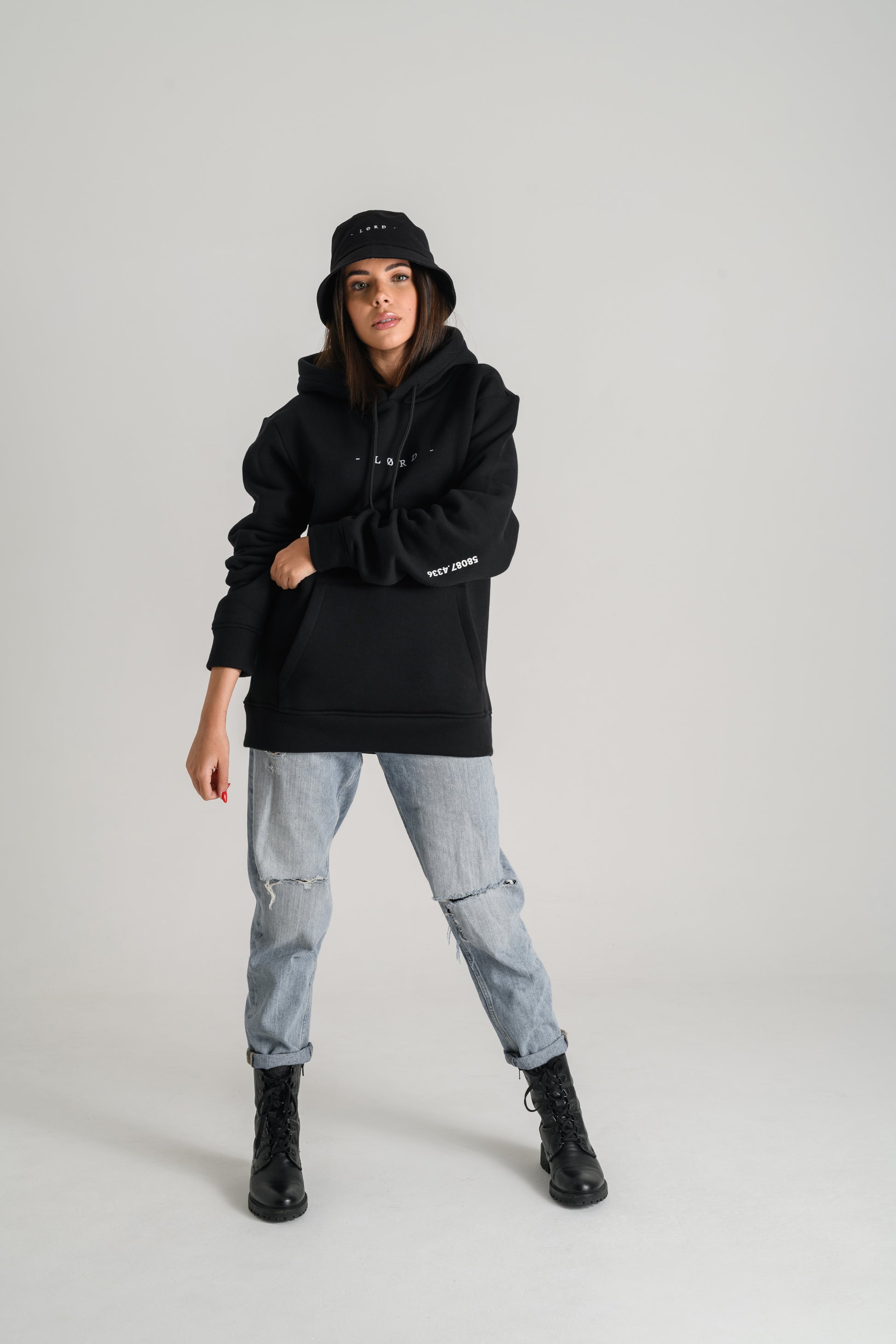 Lørd iconic black hoodie