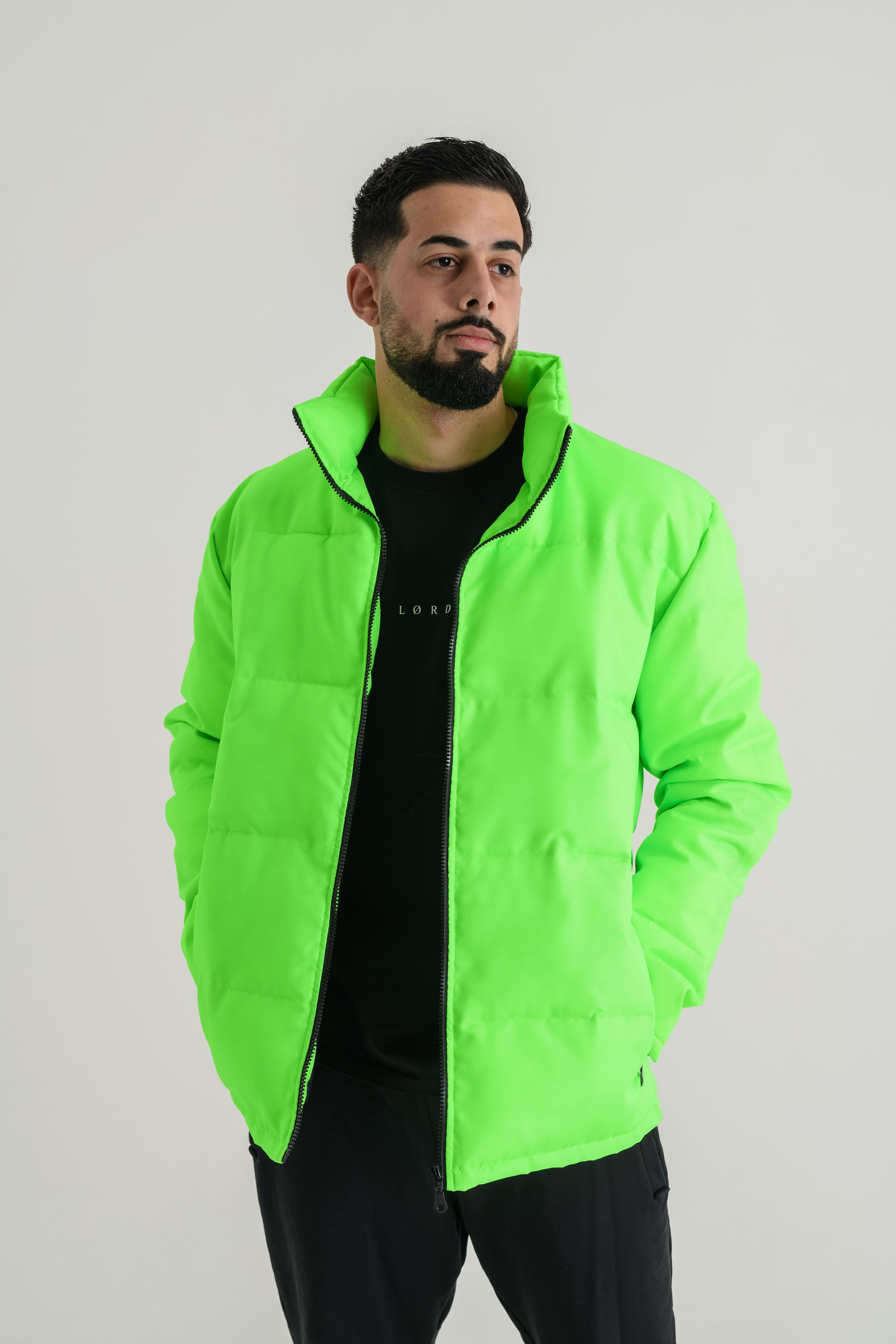 fhash green puffer jacket Lørd