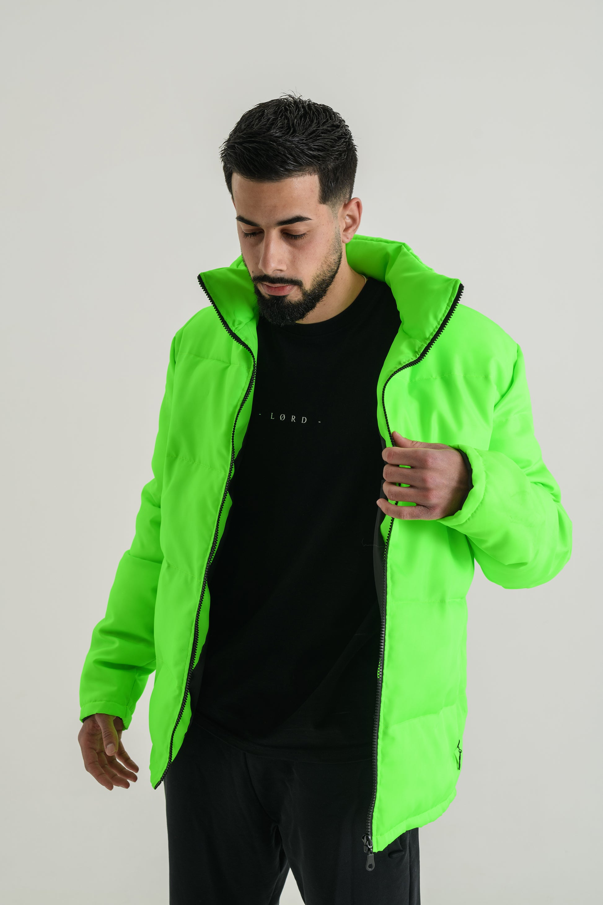 fhash green puffer jacket Lørd